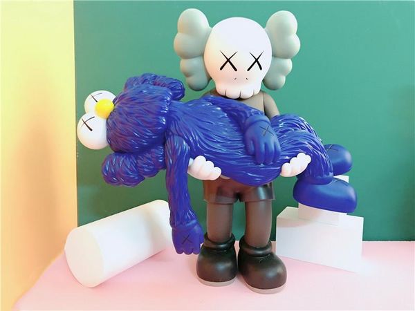 

new 35cm 1.5kg originalfake kaws companion the princess held goalkeeper figure with original box kaws action figure model decorations gift