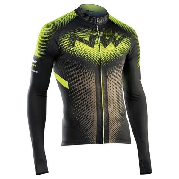 

nw 2020 new style cycling jersey long sleeve pro team autumn spring shirt bike clothing bicycle maillot mtb clothes northwave, Black;blue