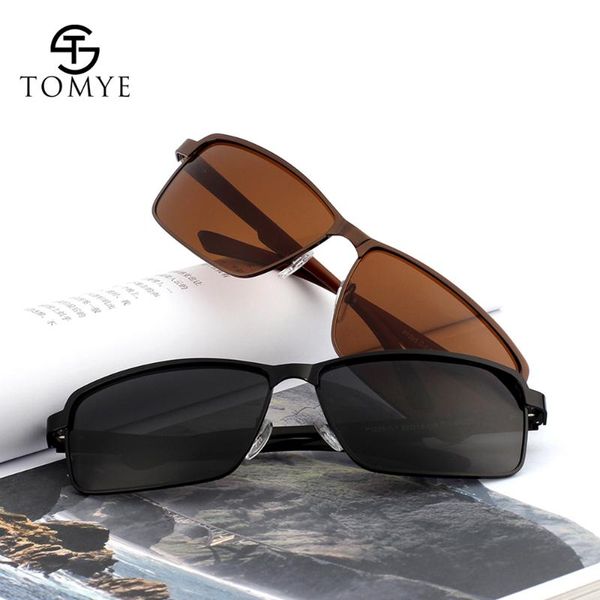 

men's sunglasses tomye p1025 classic fashion pilot polarized eyewear, White;black
