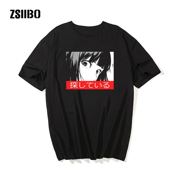 

summer style men short sleeve tshirt fashion men t shirts new stare-sad japanese aesthetic t-shirt 3d print shirt tees top