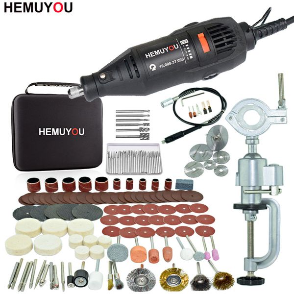 

180w electric dremel engraving mini drill polishing machine variable speed rotary tool with power tools accessories