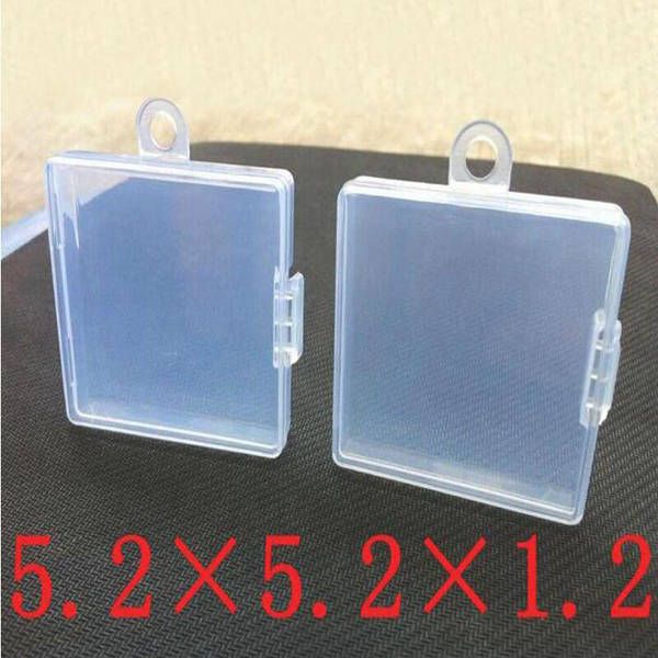

500pcs small plastic box jewelry storage boxes parts organization fishing tack case with lugs 5.2*5.2*1.2cm