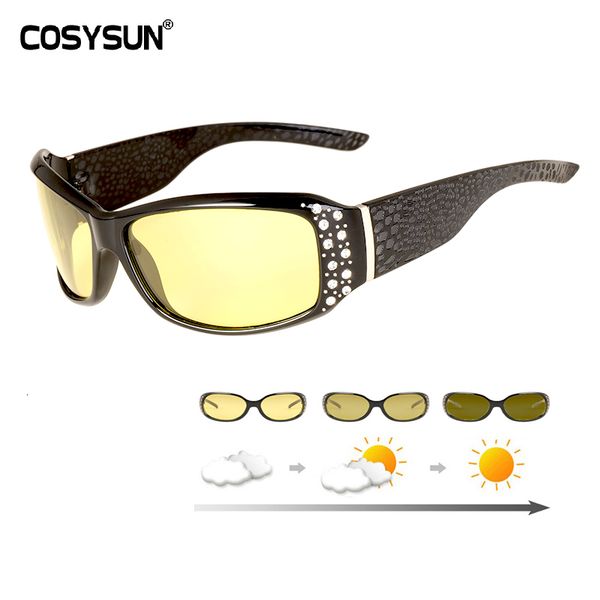 

polarized 2020 pchromic sunglasses women chameleon glasses driving goggles anti-glare sun glasses zonnebril heren cs0010 ch01, Blue