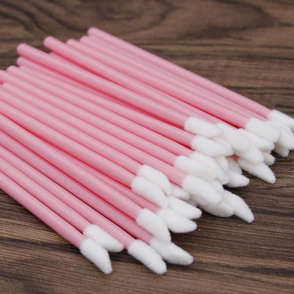 

серия 50pcs одноразовой губ кисть gloss помада палочка с мягкой щетиной путешествия аппликатора макияж инструментом легкой для удобного