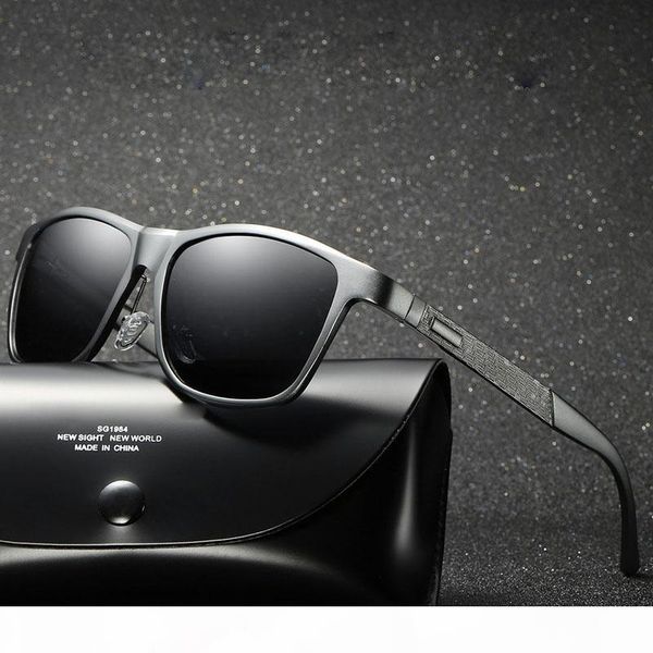 

polarized sunglasses men aluminum magnesium mercede brand designer sun glasses hd retro outdoor glasses erkek gunes gozlugu, White;black