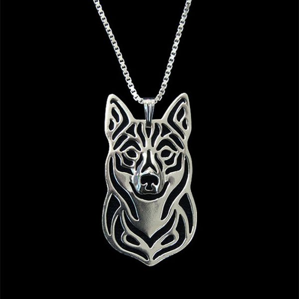 

new unique romantic gold silver color swedish vallhund pendant necklace necklace women friend choker