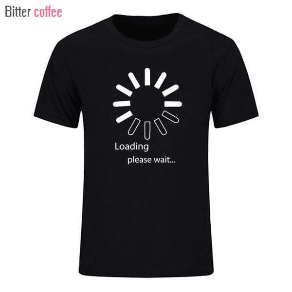

bitter coffee new loading gamer video men t shirt fashion print short sleeve cotton tees hombre ing