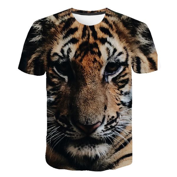 

3d new tiger animal 3d print shirts horror kawaii hippie men clothing