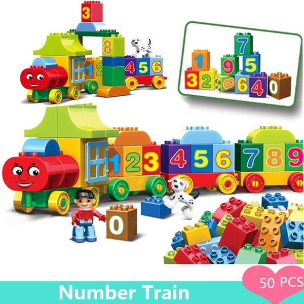 

рождество duploed кирпичи поезд совместимые блоки дети с diy merry подарки детские модели здания дети learn для номера игрушки bbyhoj