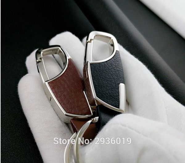 

keychains car-styling men leather key chain car ring for xf xe x-type xj s-type stickers f-pace guitar emblem xfr accessories, Silver