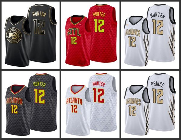 

atlanta hawks de'andre hunter men city basketball jersey, Black