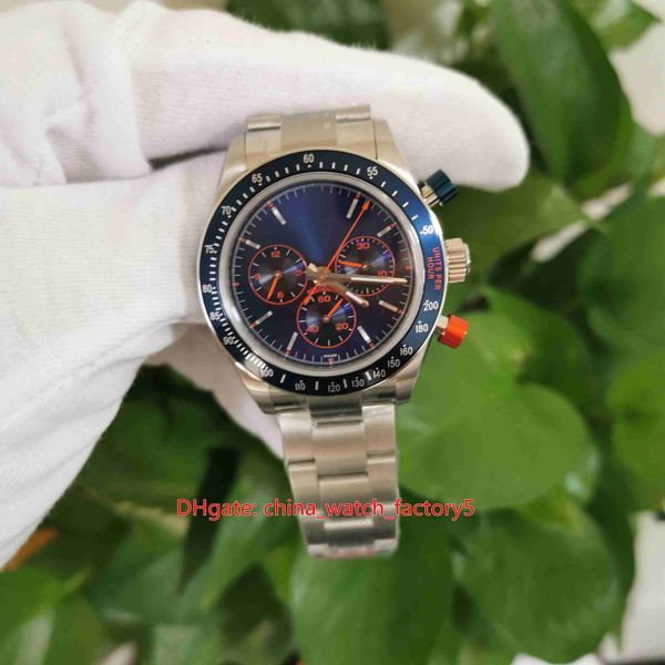 

items bp maker 40mm cosmograph 116509 chronograph cal.4130 movement transparent automatic mens watch watches +gift bands, Slivery;brown