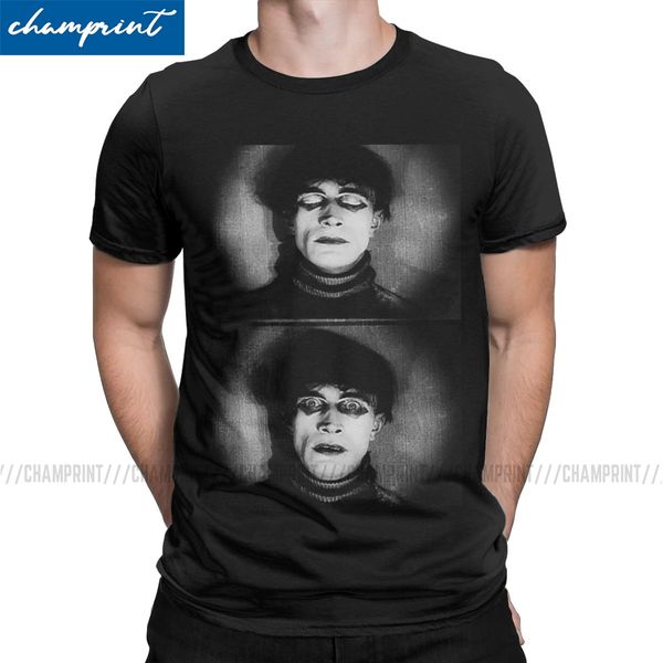 

the cabinet of dr caligari movie t shirt men cotton vintage t-shirts crew neck tee shirt short sleeve big size