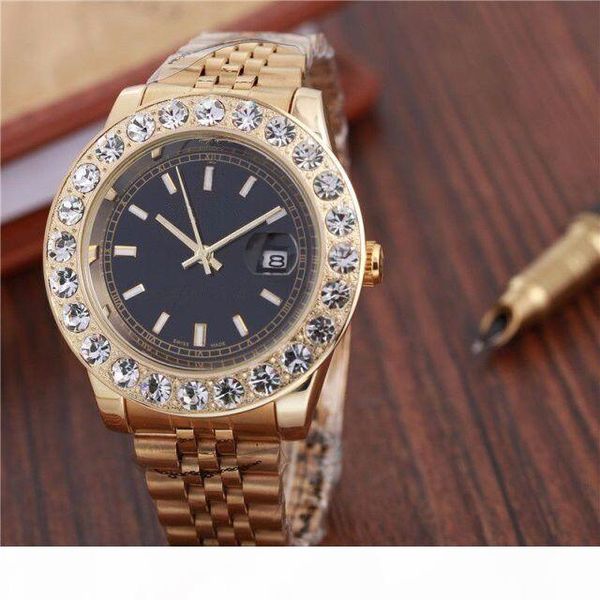 

44mm the luxury of men's wear will focus on the stainless steel permanent president's automatic diamond watch diamond watch brand, Slivery;brown
