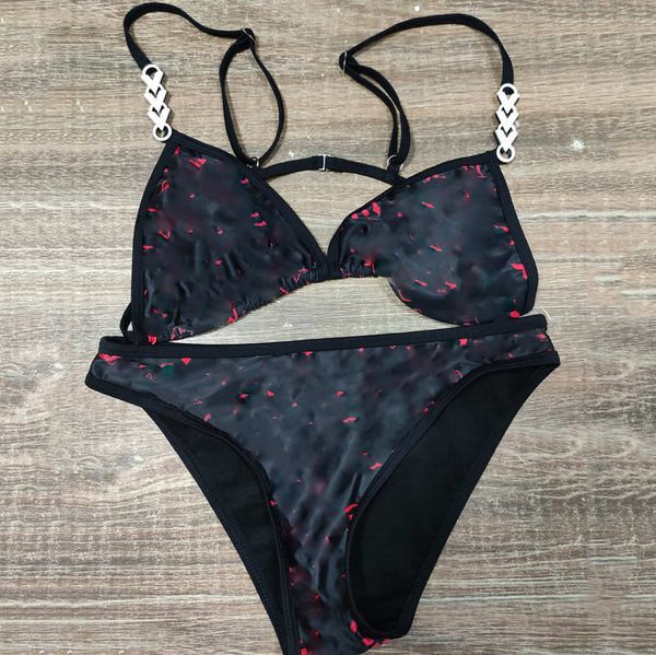 

luxury letters print women bikinis classic old flower women swimwear summer girls swim pool swimsuits high quality