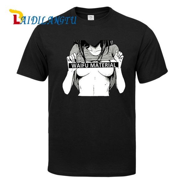 

beautiful and beauty waifu material men t-shirt summer tees fashion tshirts