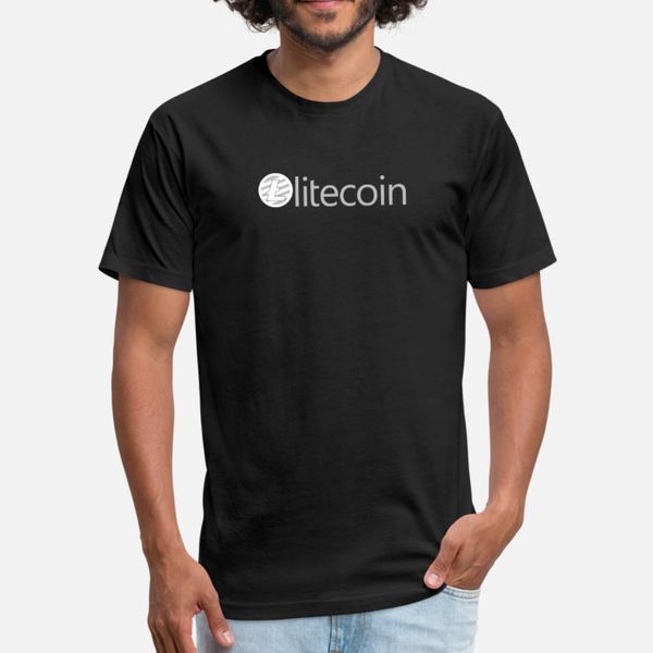 

litecoin with logo cryptocurrency lite coin crypto t shirt men design 100% cotton round collar basic solid famous casual spring outfit shirt
