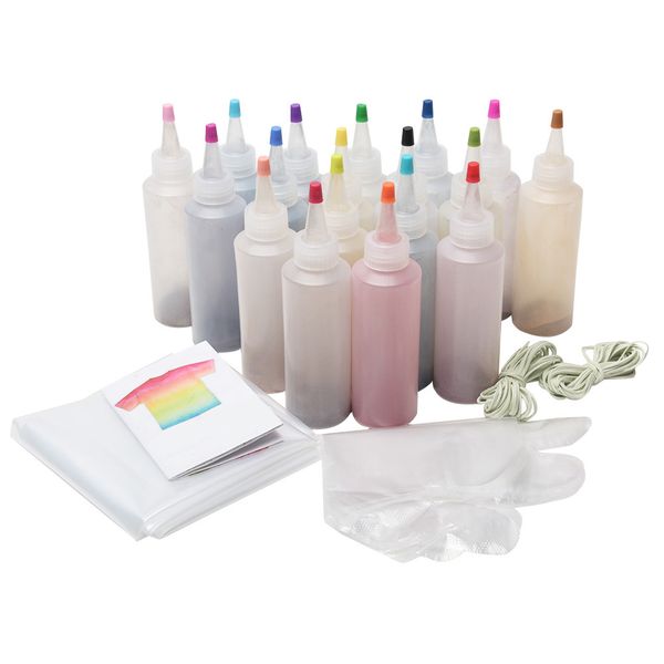 

one step permanent paint making fabric textile decorating colorful tie dye kit