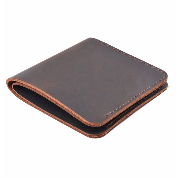 

crazy horse leather men wallets vintage genuine leather wallet for men cowboy layer of cowhide leather men wallets, Red;black
