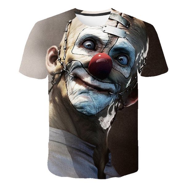 

colorful skull cosplay clown 3d print shirts plus size aesthetic hentai men clothing