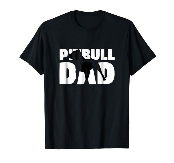 

pitbull dad t-shirt pitbull gift father dog dad tee men's summer t-shirt 2020 fashion cotton tees skate t shirt
