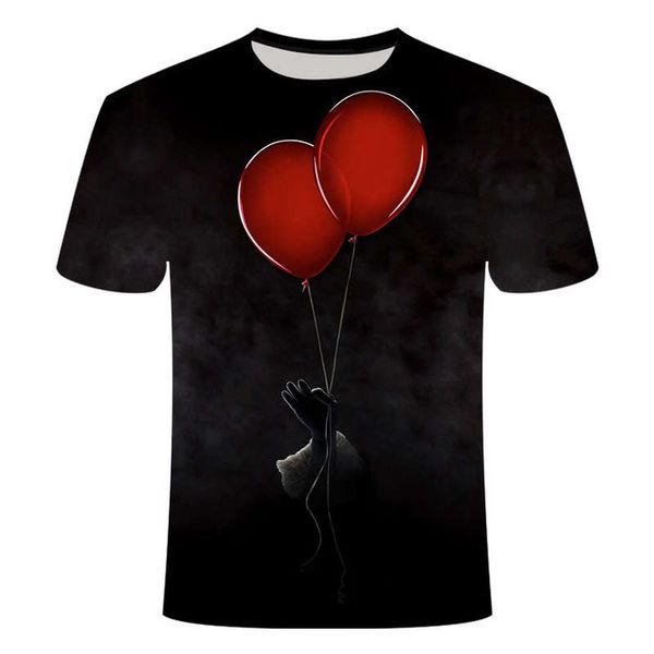 

clown pattern t-shirtfashion 3d t-shirt horror t-shirt t-shirt shirt boy clothing 3d print shirts harajuku kawaii graphic men clothing