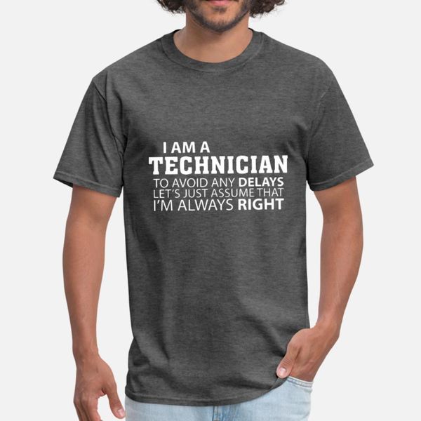 

i am a technician computer t shirt men print 100% cotton round neck family loose basic summer style normal shirt