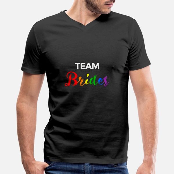 

team brides lgbt gay pride t shirt men designer short sleeve s-xxxl fit cute basic summer slim shirt