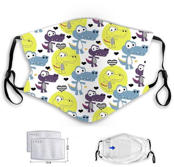 

pm2.5 students masks 2 type with reusable protection haze ear cartoon mask kids washable filters anti-fog face hanging dust homeindustry ux