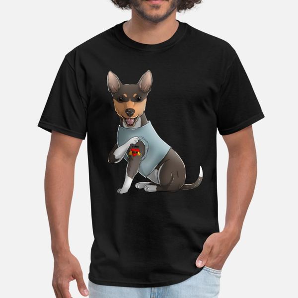 

i love mom tattoo rat terrier mom t shirt men designer cotton s-xxxl male cute basic summer style formal shirt
