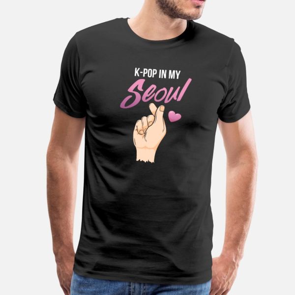 

kpop in my seoul t shirt men design short sleeve o-neck pattern anti-wrinkle new fashion summer novelty shirt