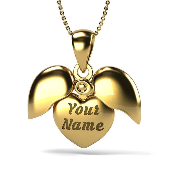 

zinc alloy love heart letter pendant necklaces jewelry rose gold chain & link wedding necklace for women, Silver