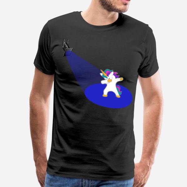 

dabbing dab dancing party unicorn t shirt men designer cotton crew neck letter crazy casual spring standard shirt