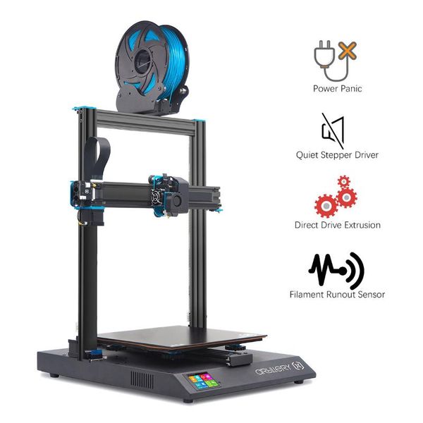 

printers artillery sidewinder-x1 multi-function 3d printer with aluminum extrusion frame & filament runout sensor