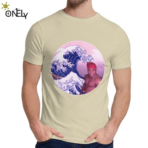 

men t shirt great wave off ricardo milos japan soft slim novelty classic round neck harajuku streetwear la camiseta