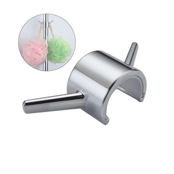 

shower rod towel hook shower pole hook for towel hook bathrobe anti-rust loofah electroplating finish easy to install