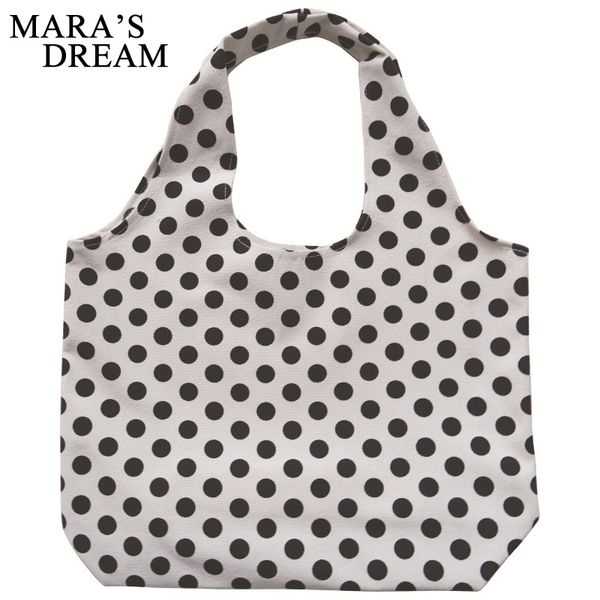 

mara's dream 2020 new solid color fashion cute polka dot elements big vest style shoulder bag shopping women's bag