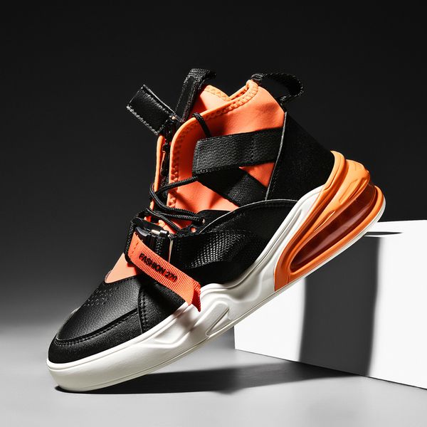 

2020popularfashioncasualshoesformenaircushionsneakersmanlace-upbreathablewalkingmanshoes, Black