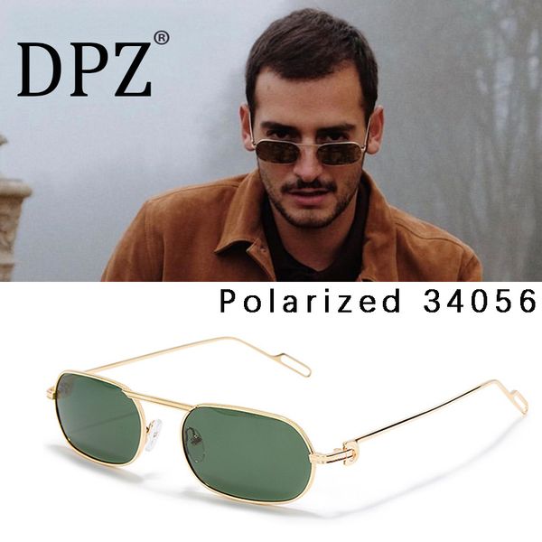 

new brand design small long frame polarized men's sunglasses ladies personality wild trend street ssunglasses, White;black