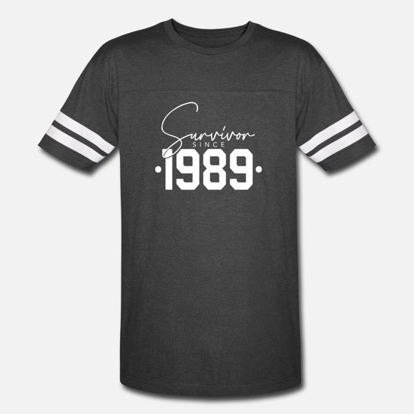 

birthday vintage since 1989 age 30 year survivor t shirt men character 100% cotton o-neck clothes fitness humor spring autumn trend shirt