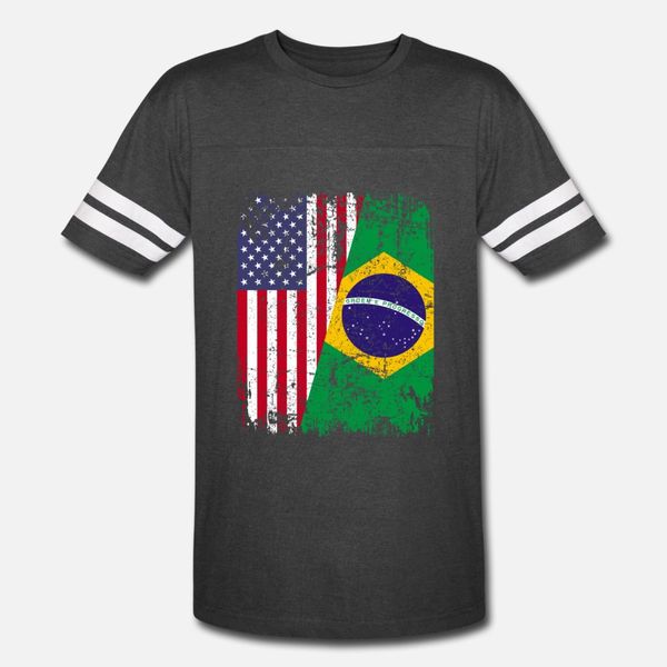 

brazilian roots american flag brazil gift t shirt men designer cotton s-3xl solid color sunlight authentic summer style vintage shirt