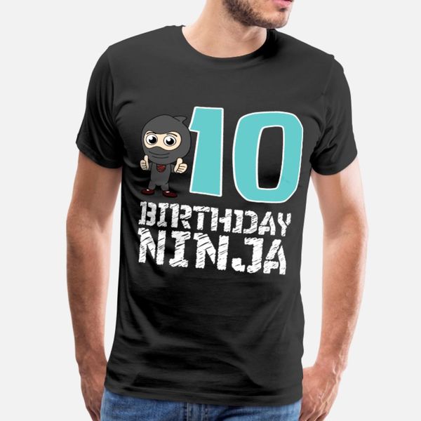 

тенниска именинники ninja party десятого самурай ниндзя подарки character с коротким рукавом s-xxxl мужских подарочных зданий весна фотограф