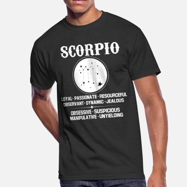 

scorpio zodiac sign t shirt men printing tee shirt size s-3xl formal interesting funny casual spring pattern shirt