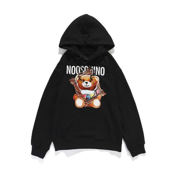 

20ss mens hoodie casual pullover sweaters long sleeve sweater bears letter printed terry pattern mens hoodies -2xl 7020#, White;black
