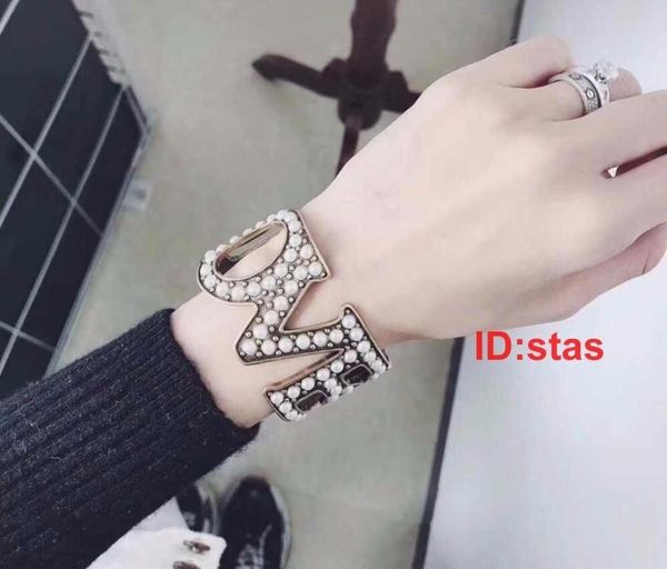 

titanium steel double t silver diamond luxury designer women men jewelry bangle bracelets, Black