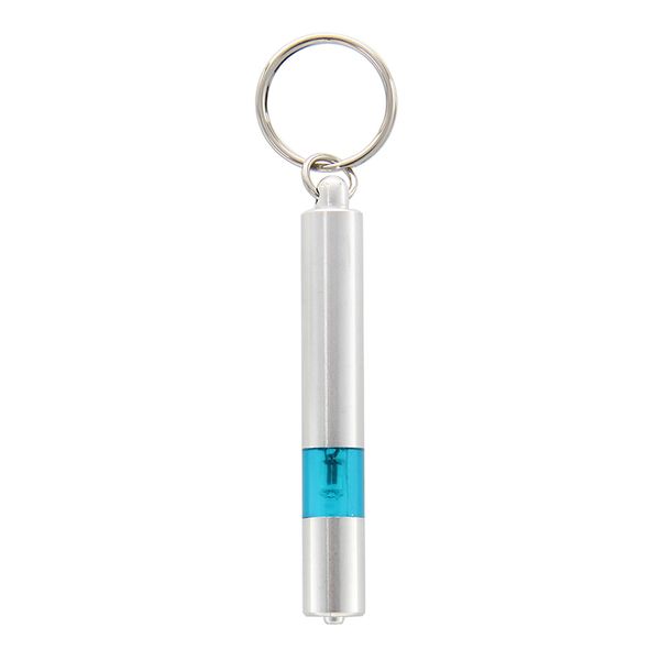 

cylinder shape blue silver tone car static elimination discharger anti-static keychain