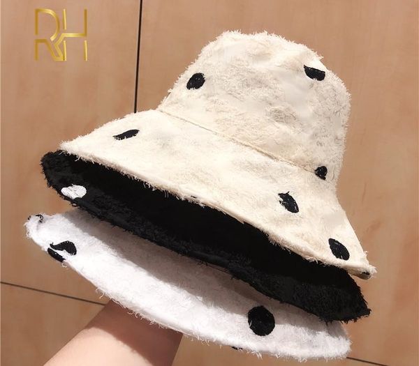 

урожай горошек bucket hat для женщин хлопка случайного плоской панамы bucket hat большого брим sun visor rh, Blue;gray