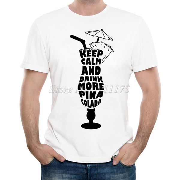 

new arrivals 2019 men's fashion keep calm design t shirt cool summer casual tee