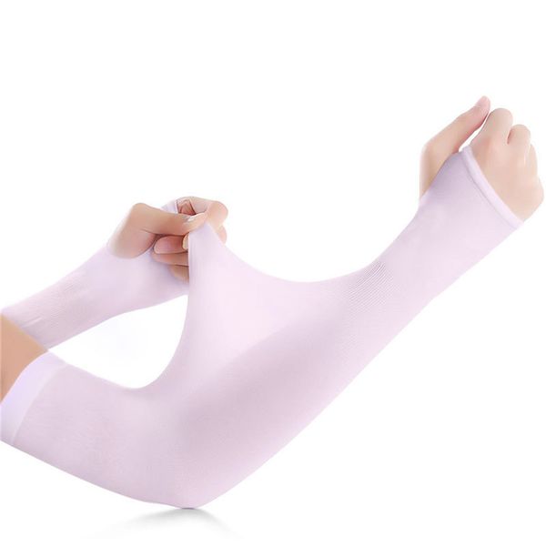 

1 pair women men sunscreen arm sleeve uv protection cover cuff cooling long half finger gloves for riding driving bicycling golf, Black;gray