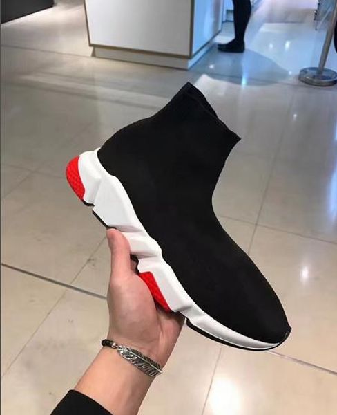 

2019 superstars air wool knit speed trainer sneakers classic brand designer mens sock sneakers womens fashion flat sock shoes, Black